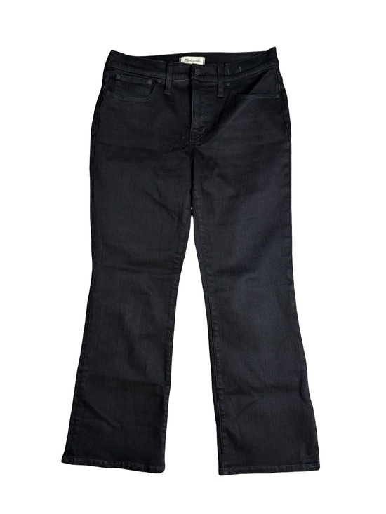 Madewell Denim - Madewell Black Mid-Wise Kick Out Jeans - Women's Wide Leg Denim Sz. 30